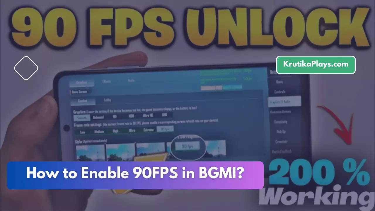 How to Enable 90FPS in BGMI?