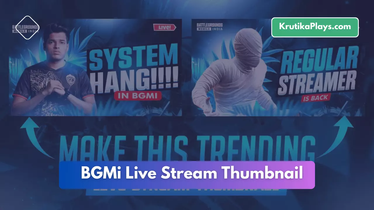 BGMi Live Stream Thumbnail